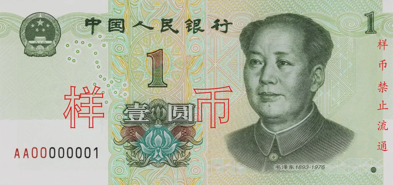 Chińskie banknoty i monety renminbi