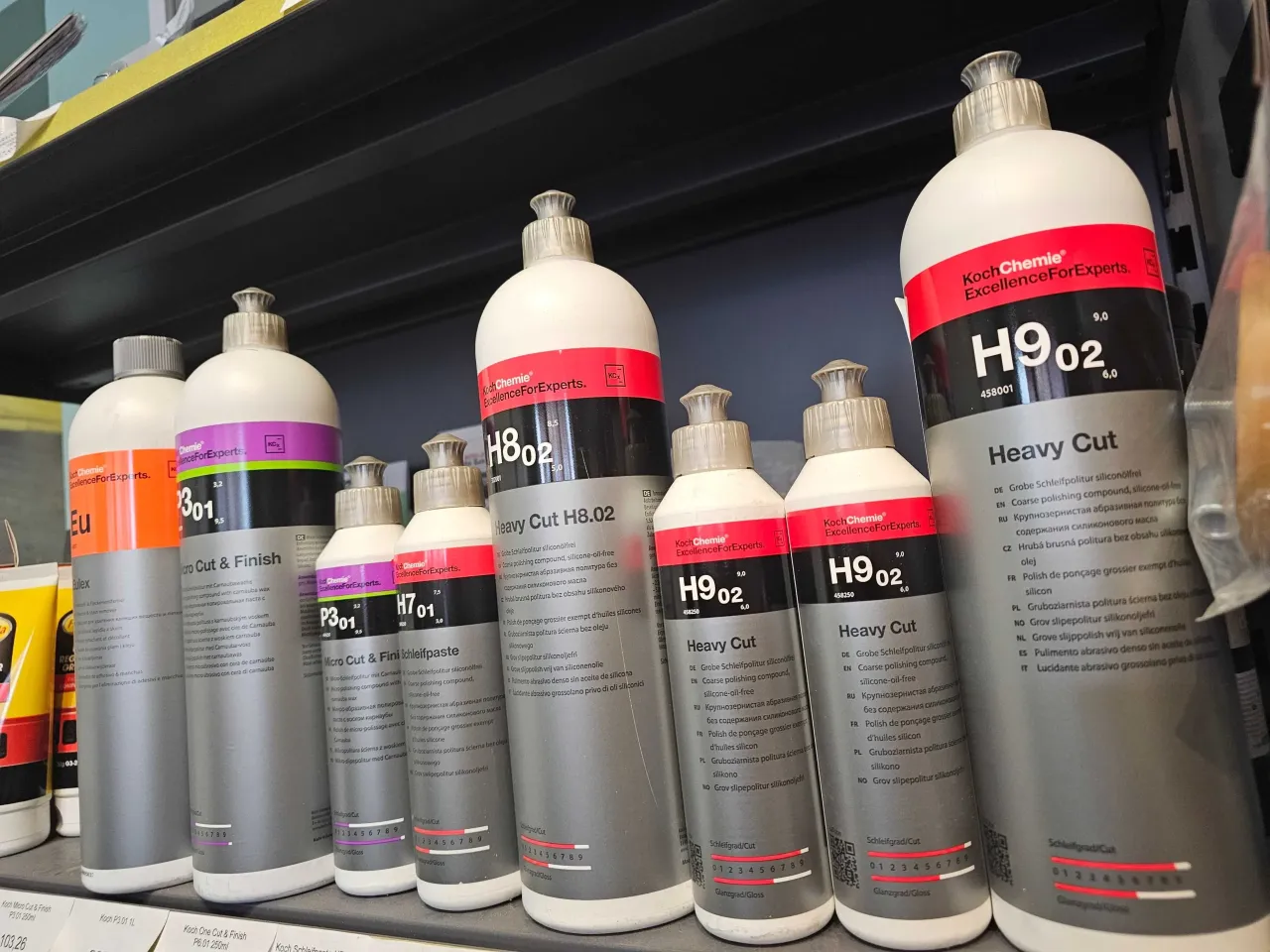 rodzaje past polerskich do samochodu porównanie agresywności