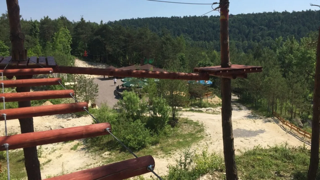 Park Linowy Bałt&oacute;w og&oacute;lny widok