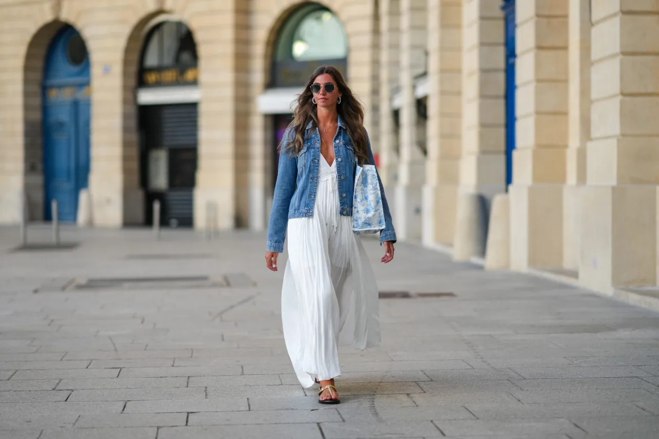 dżinsowa kurtka do sukienki maxi midi mini