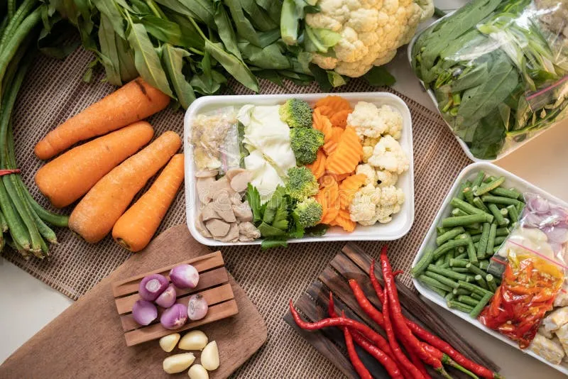 verduras frescas para sopa