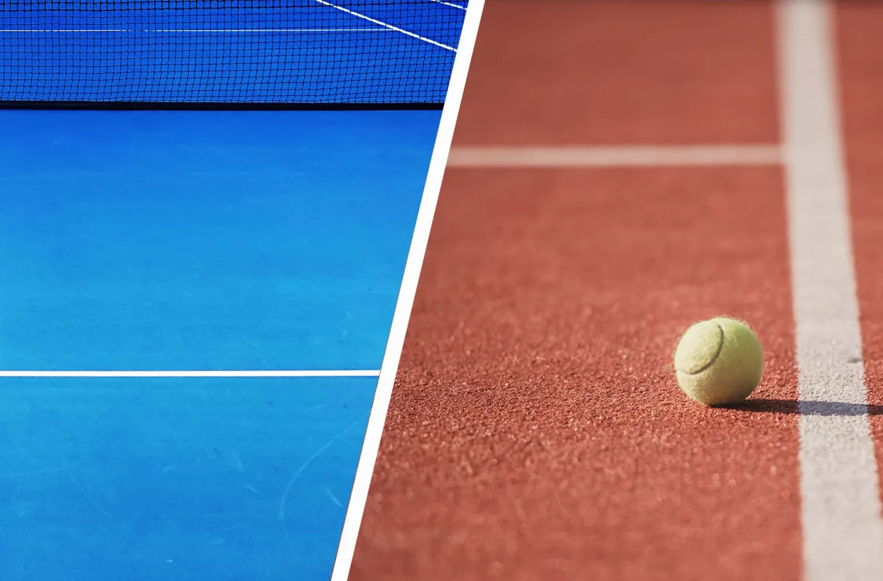Porównanie nawierzchni kortów tenisowych