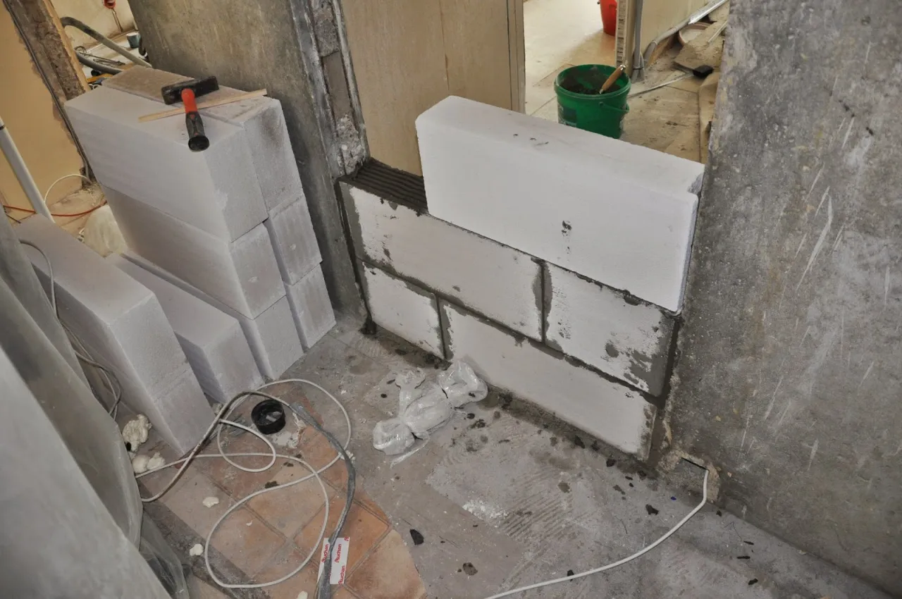 Zamurowywanie drzwi w ścianie działowej wizualizacja