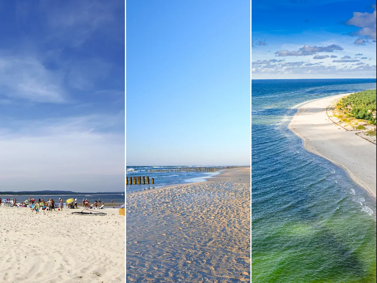 Plaża Kołobrzeg vs Plaża Świnoujście por&oacute;wnanie