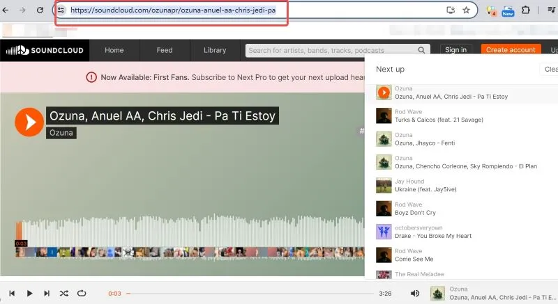 Strona do pobierania muzyki SoundCloud