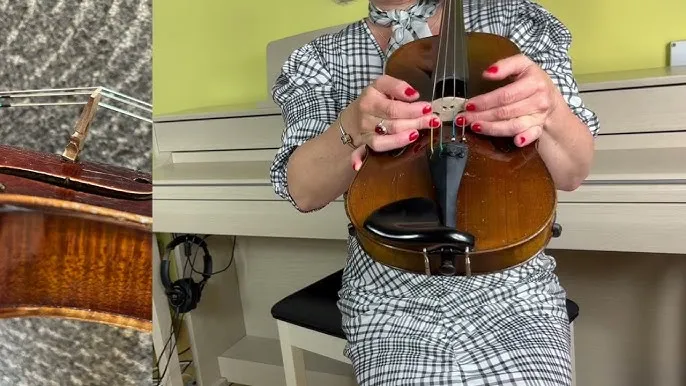 uszkodzony podstawek skrzypcowy lub niedopasowany