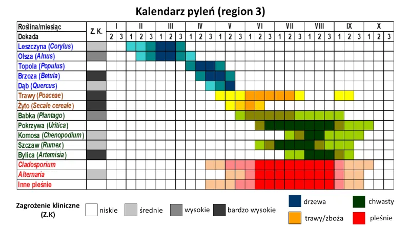 Alergia na pyłki traw odczulanie schemat