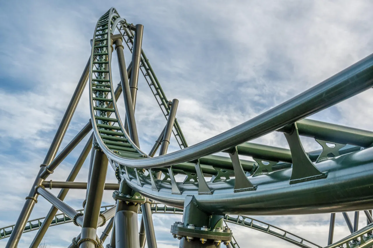 Intamin rollercoaster construction