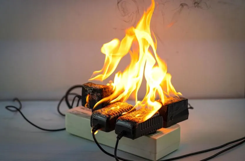 niebezpieczeństwo pożaru instalacji elektrycznej
