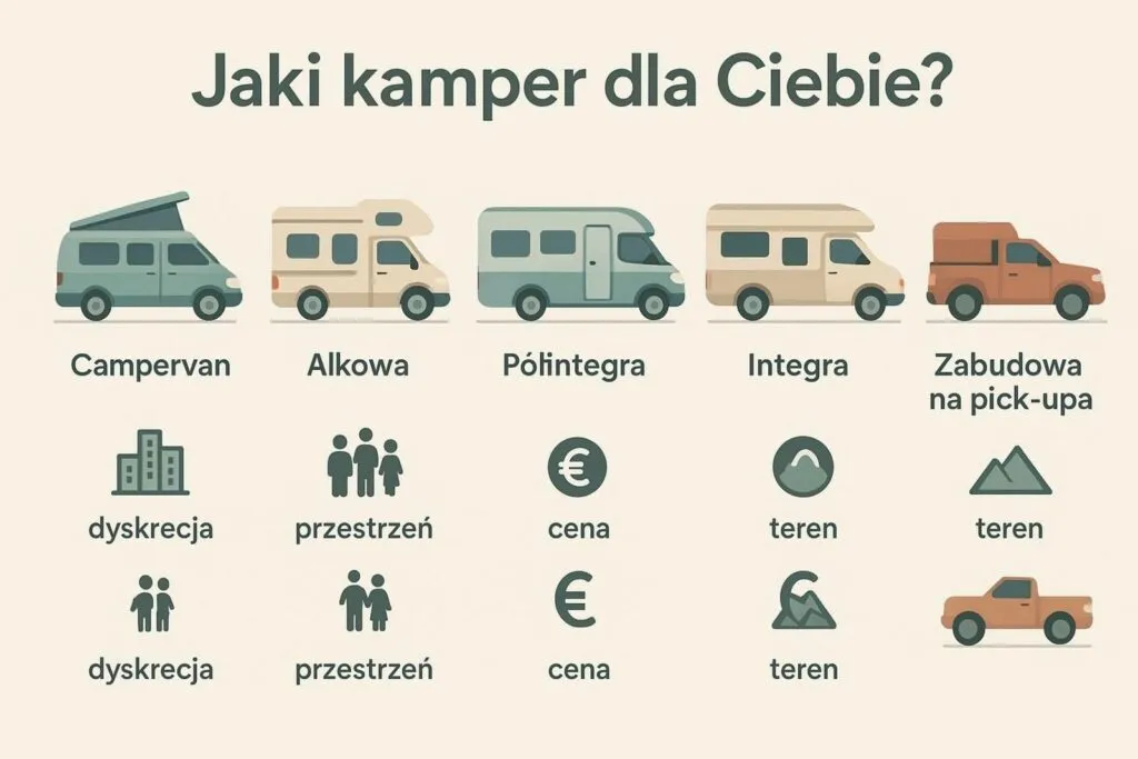 różne typy kamperów porównanie