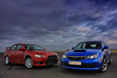 Subaru Impreza WRX STI vs Mitsubishi Lancer EVO, Nissan 200SX tuning