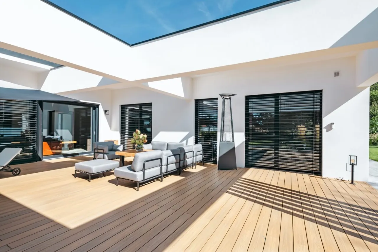 Przykłady wykończeń ścian tarasowych