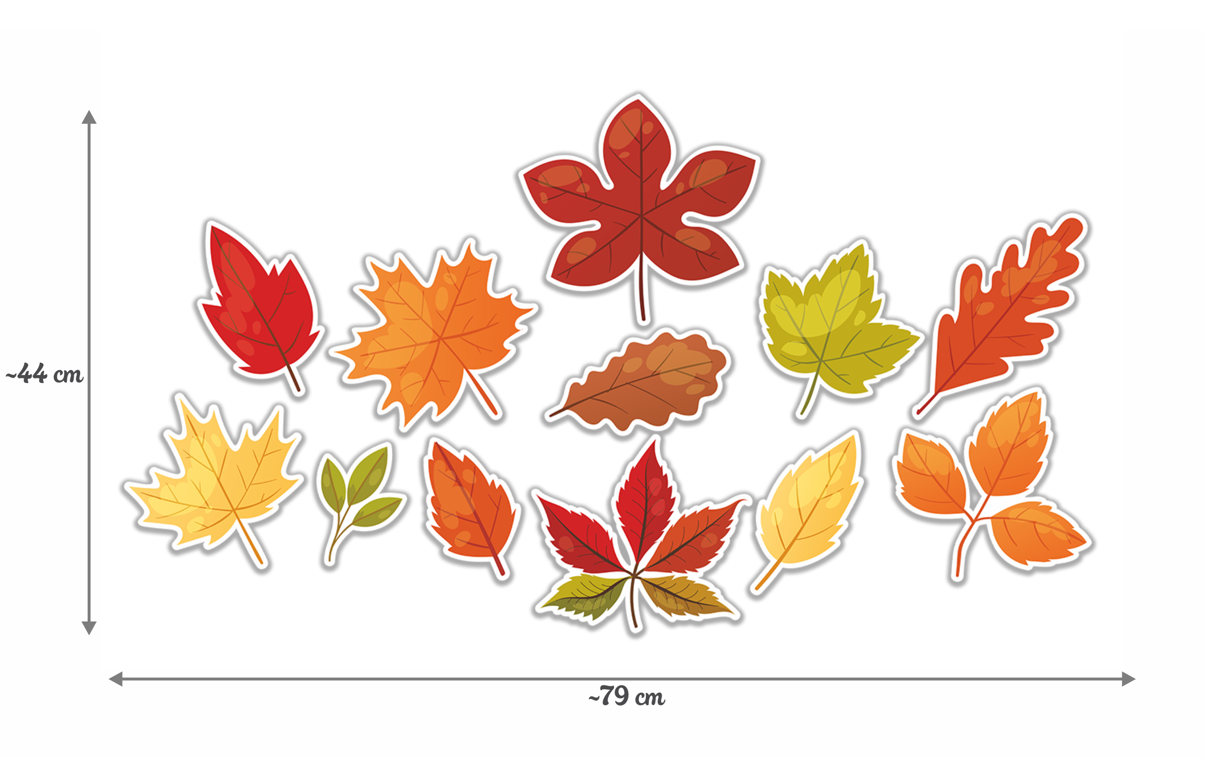 kolorowe liście jesienne dla dzieci
