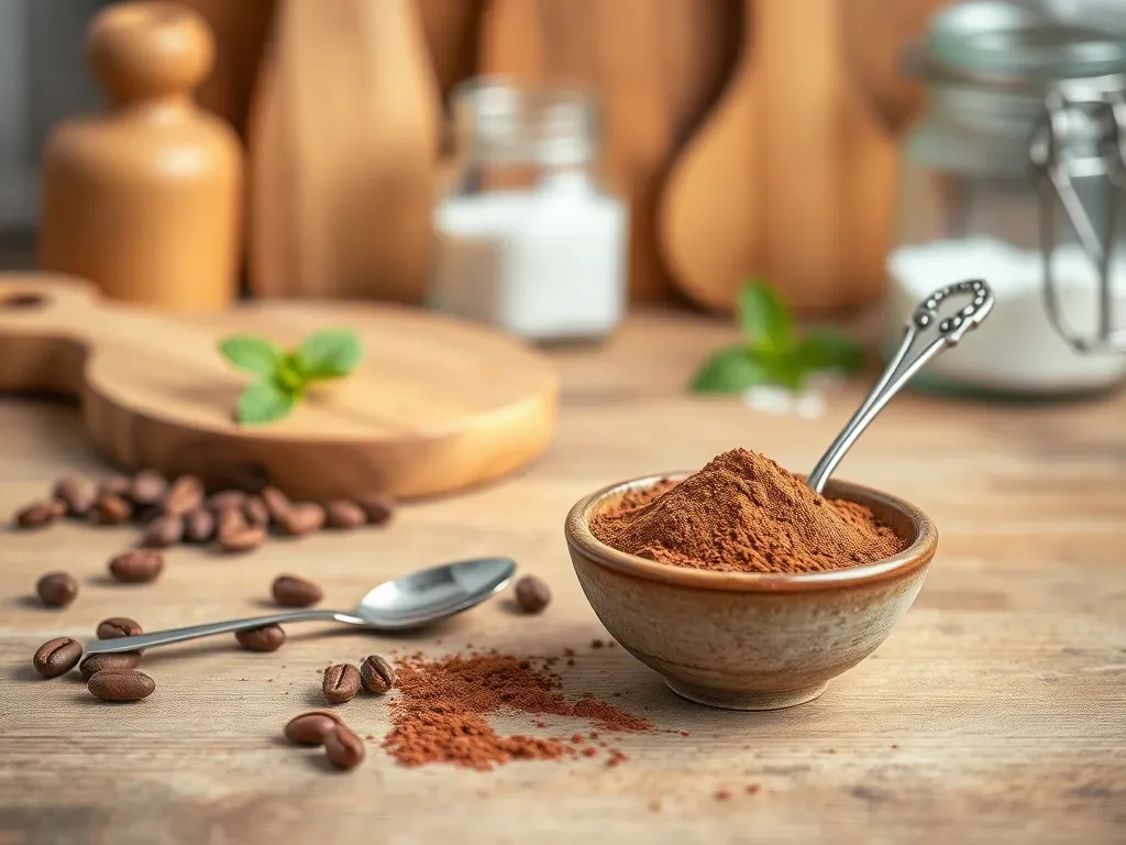 łyżka kakao płaska i czubata