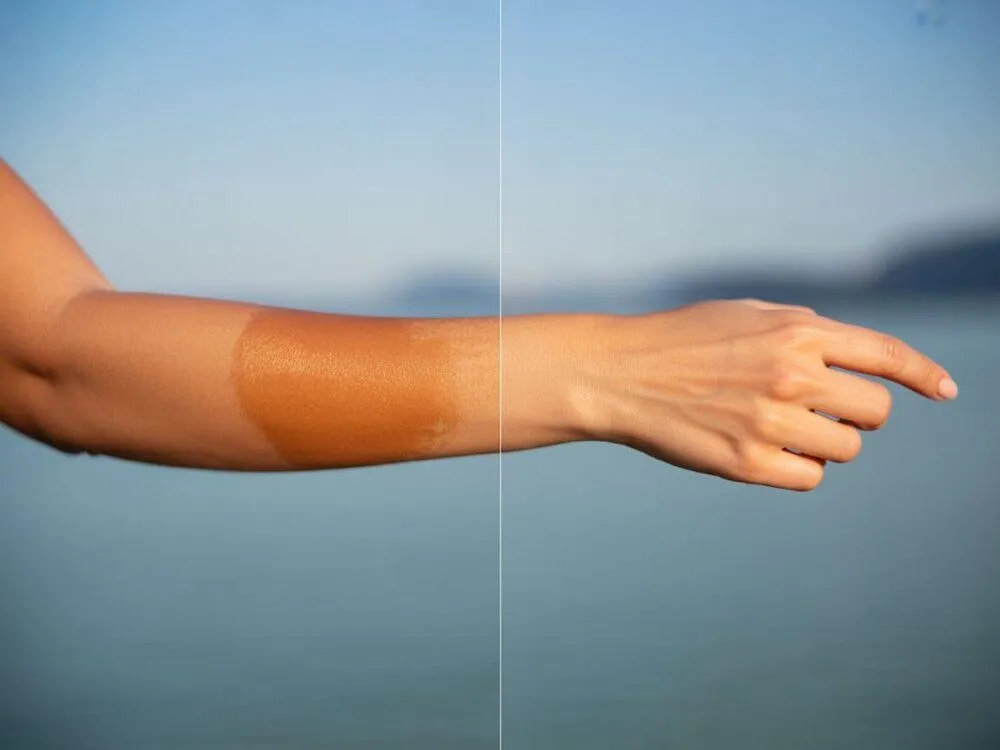 porównanie opalania solarium słońce samoopalacz