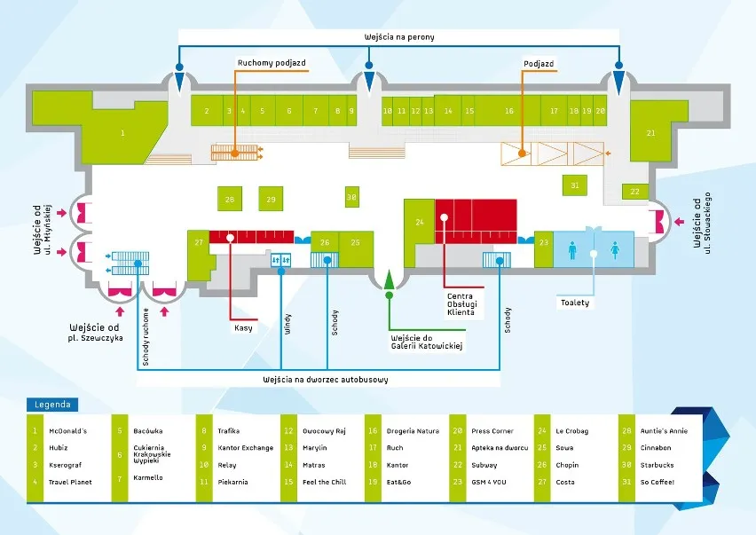 Mapa dojścia Dworzec PKP Katowice do Dworzec Sądowa