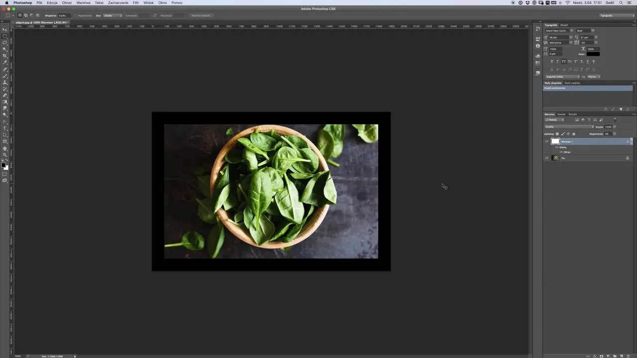 Photoshop ramka biała zdjęcie