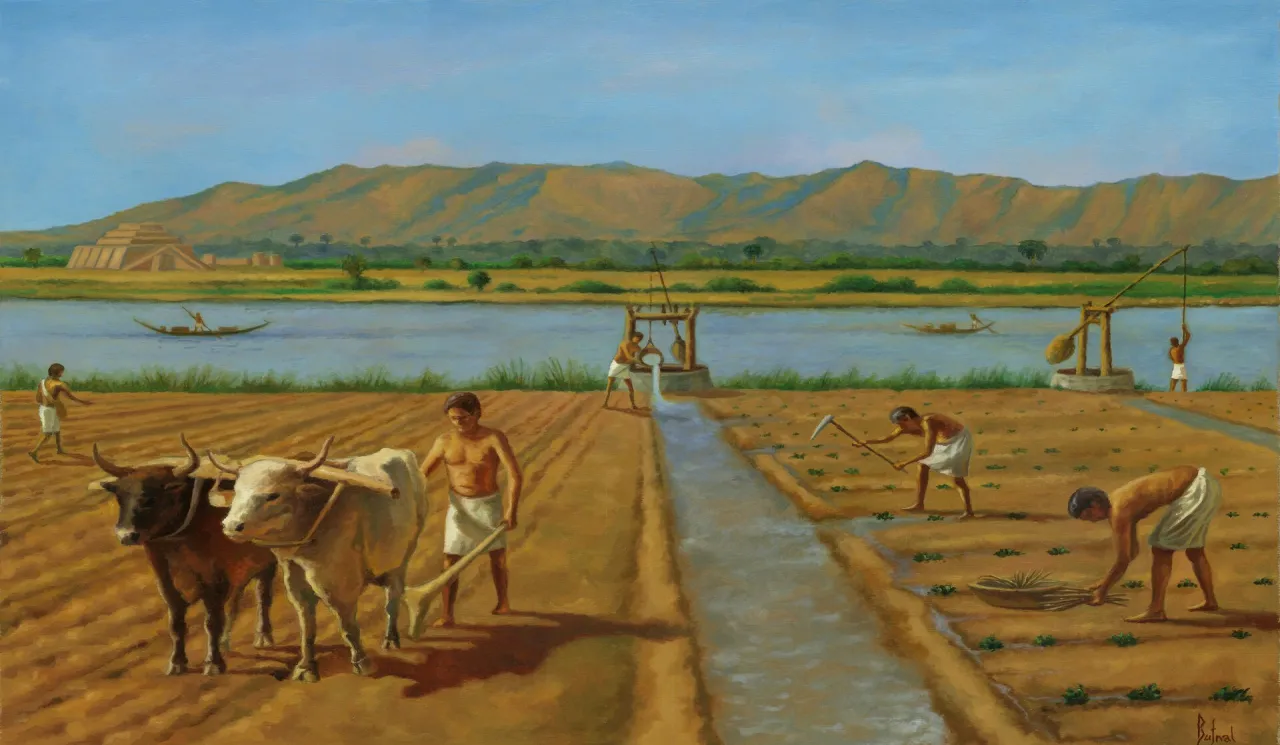 starożytne systemy irygacyjne Nil Mezopotamia