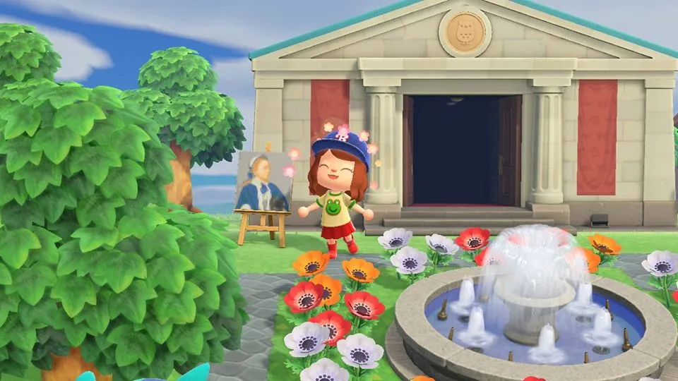 Animal Crossing Gem&auml;lde als Deko auf der Insel