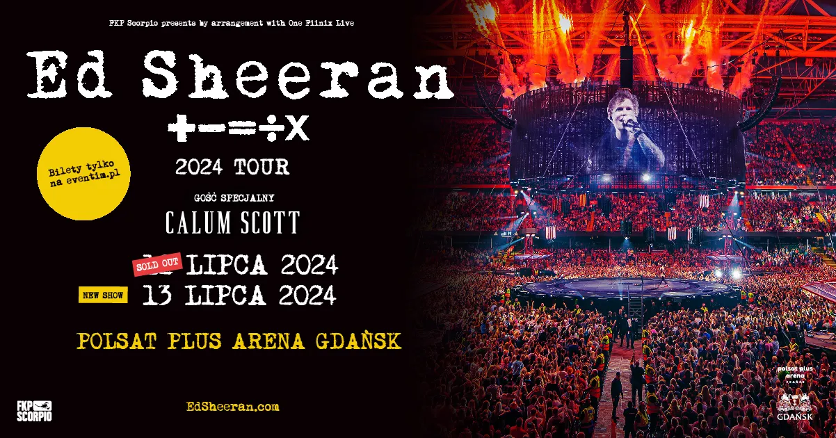 Harmonogram koncertu Ed Sheeran stadion