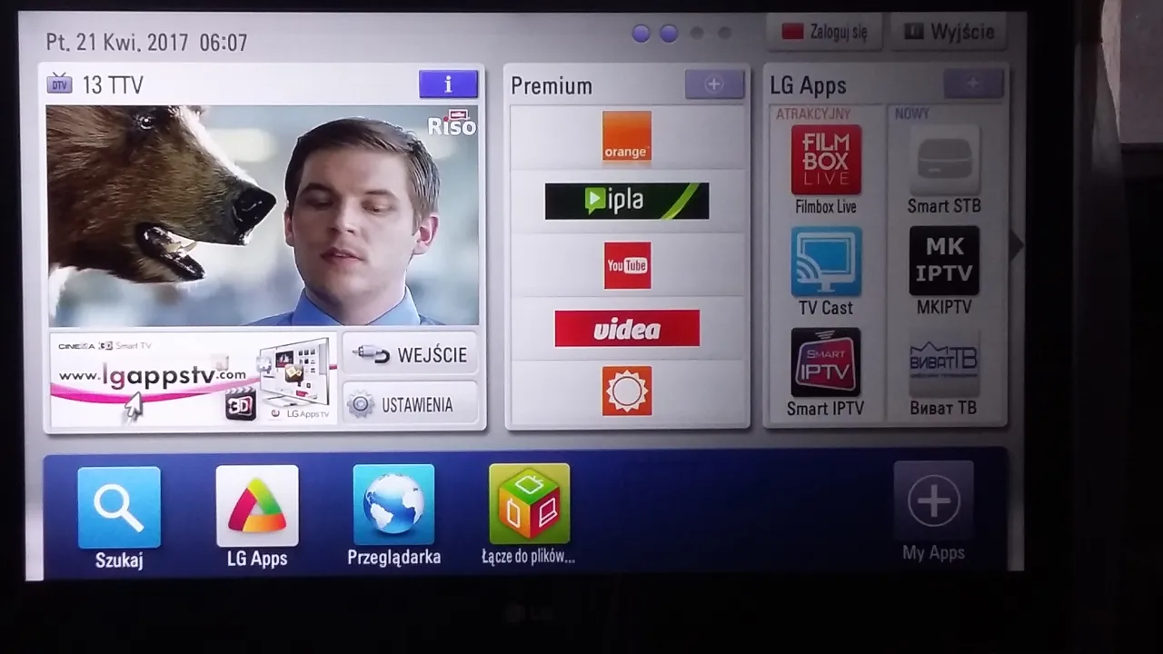 Telewizor LG przeglądarka internetowa