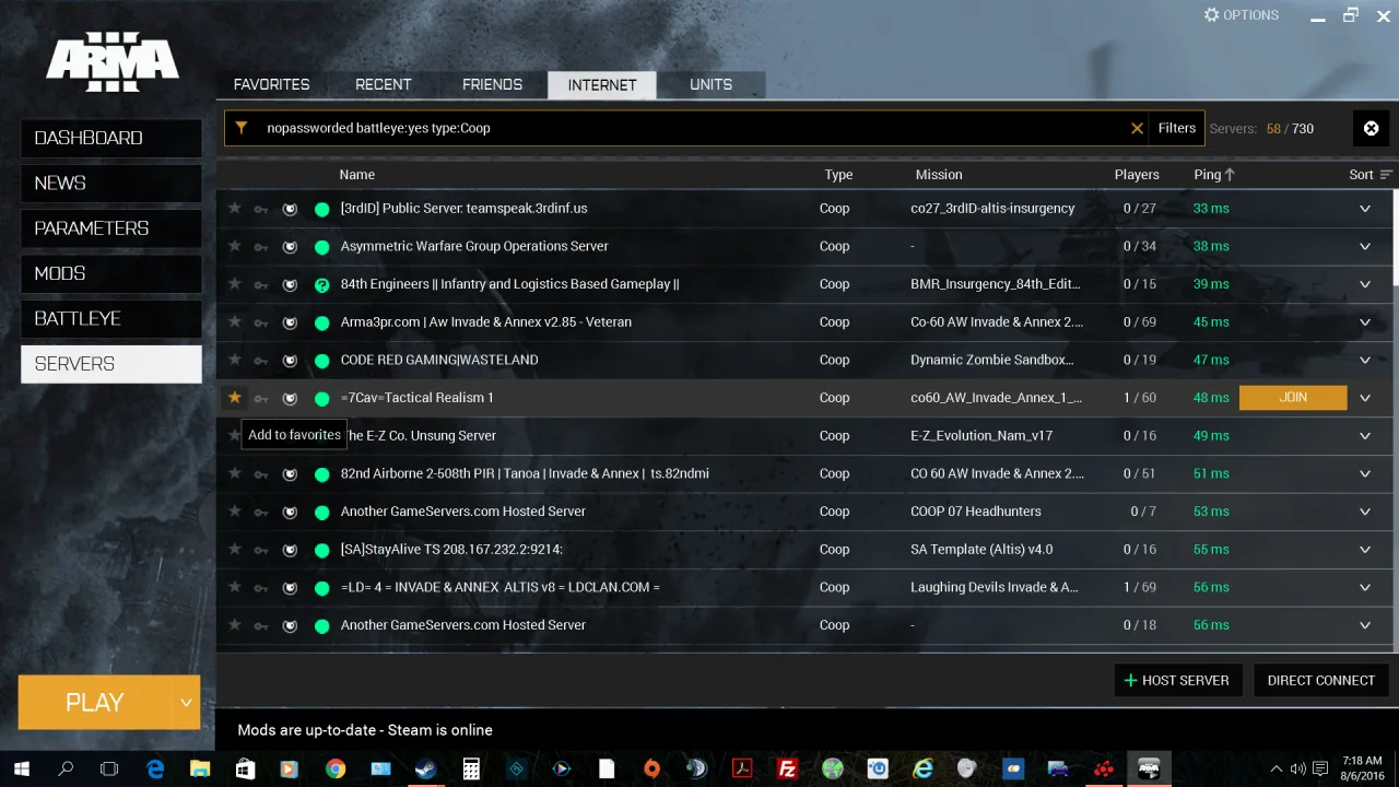 Arma 3 Polish community servers