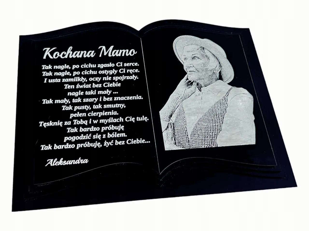 księga z sentencjami na nagrobki