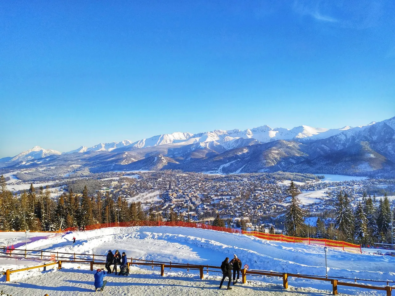 Gubał&oacute;wka panorama Tatr zimą