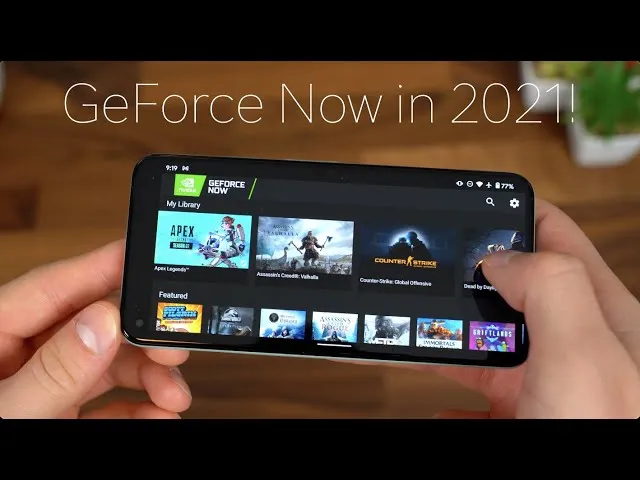 GeForce NOW gaming on phone