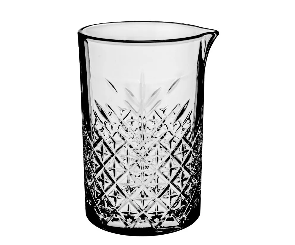 szklanica barmańska z łyżką barmańską i strainerem