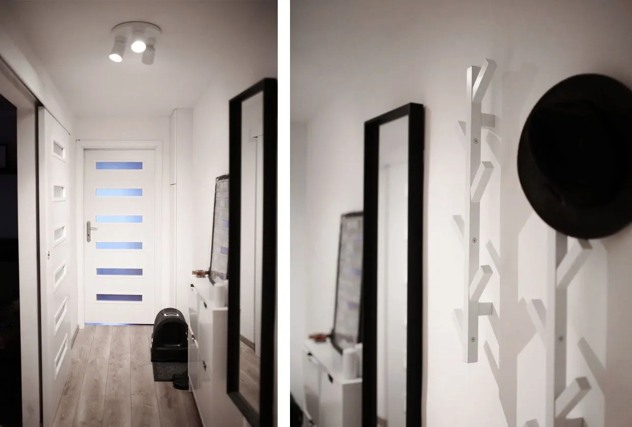 szeroki korytarz w bloku drzwi otwarte przepisy