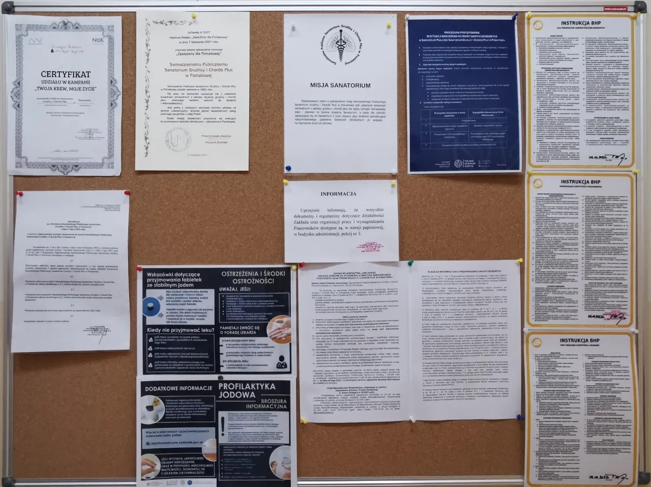 dokumenty do sanatorium