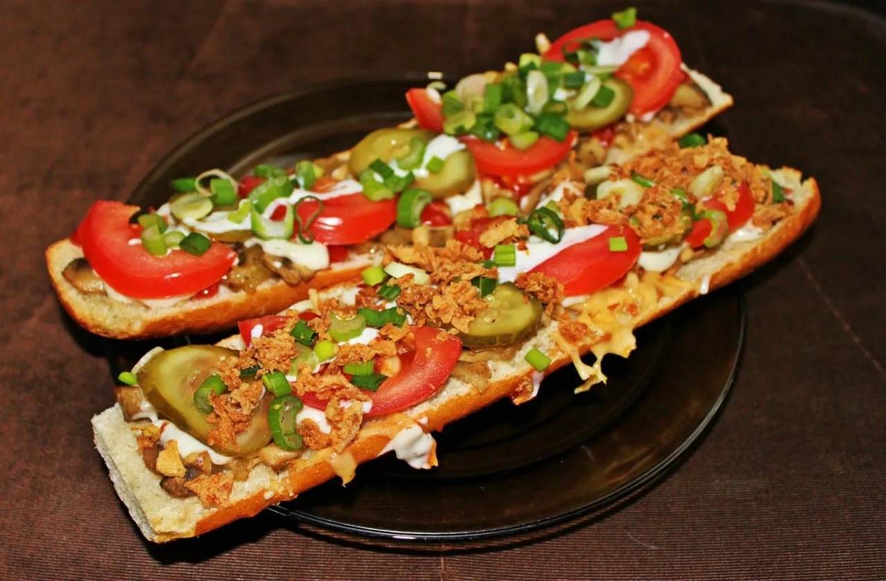 Składniki zapiekanki Kazimierz Dolny