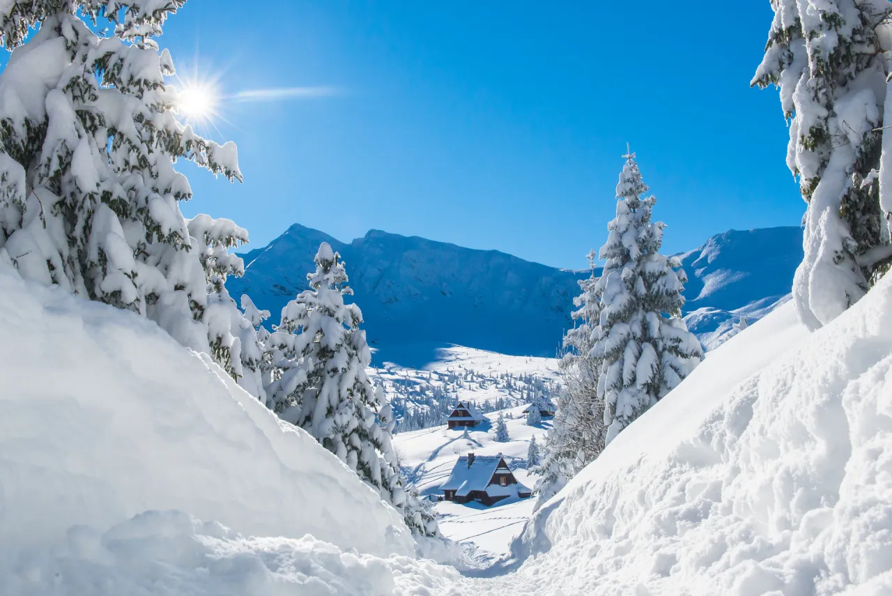 zimowe krajobrazy w polskich g&oacute;rach