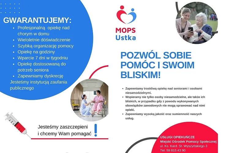 zakres usług opiekuńczych MOPS