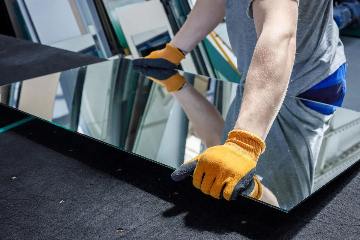 cięcie lustra w domu