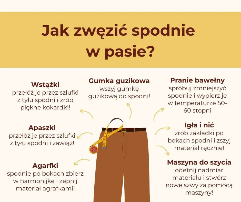Szybkie sposoby na zwężenie spodni bez szycia