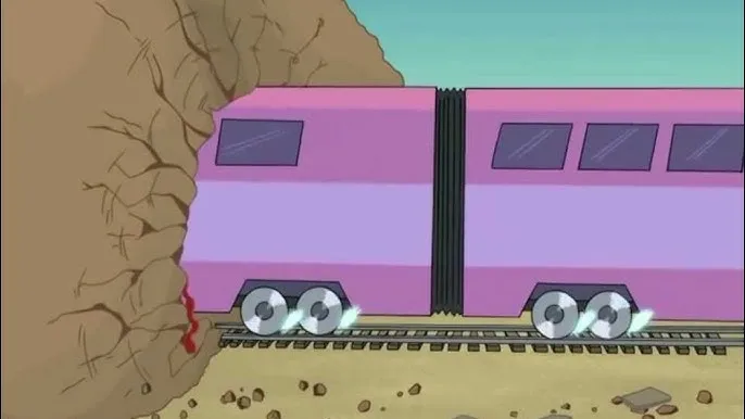 Mem pociąg i tunel oryginalna scena Drawn Together