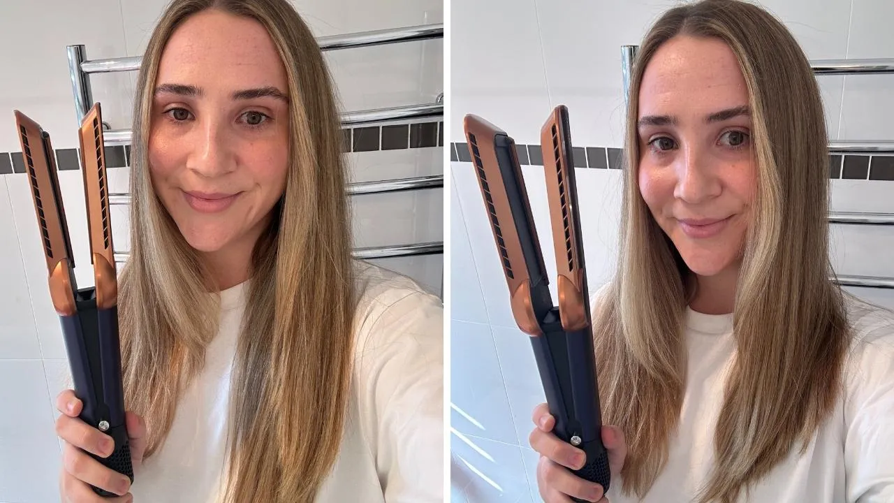 Dyson Airstrait vs traditional straightener hair damage comparison