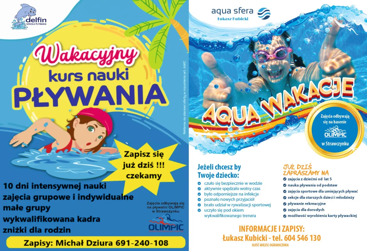 Wakacyjny kurs nauki pływania dla dzieci i dorosłych. Dowiedz się, ile kosztuje godzina nauki pływania i zapisz się już dziś!