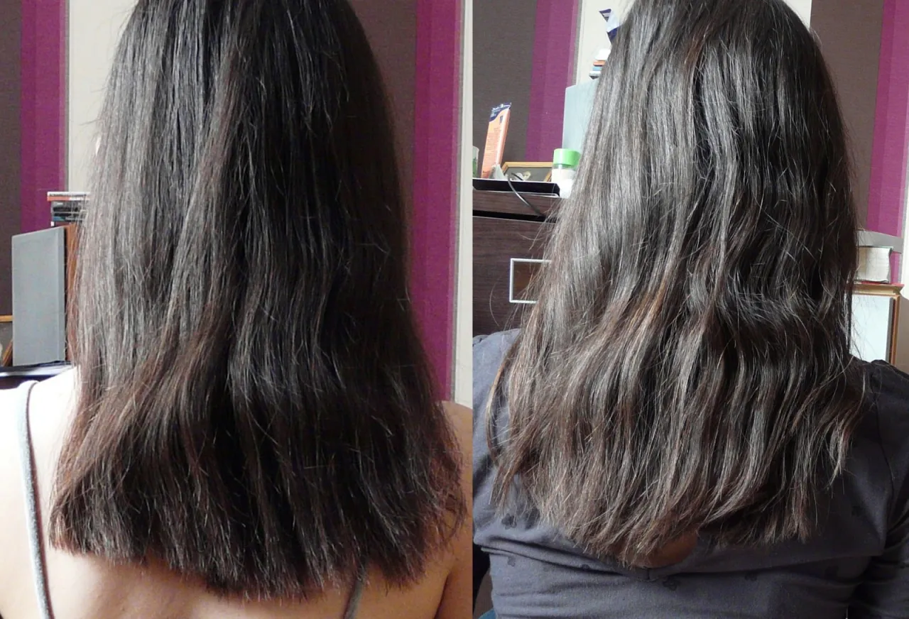 przeciążone włosy po olejowaniu vs lekkie włosy