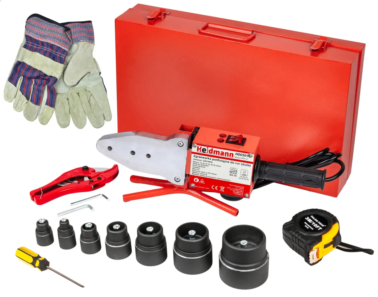 Zestaw narzędzi do zgrzewania rur PP