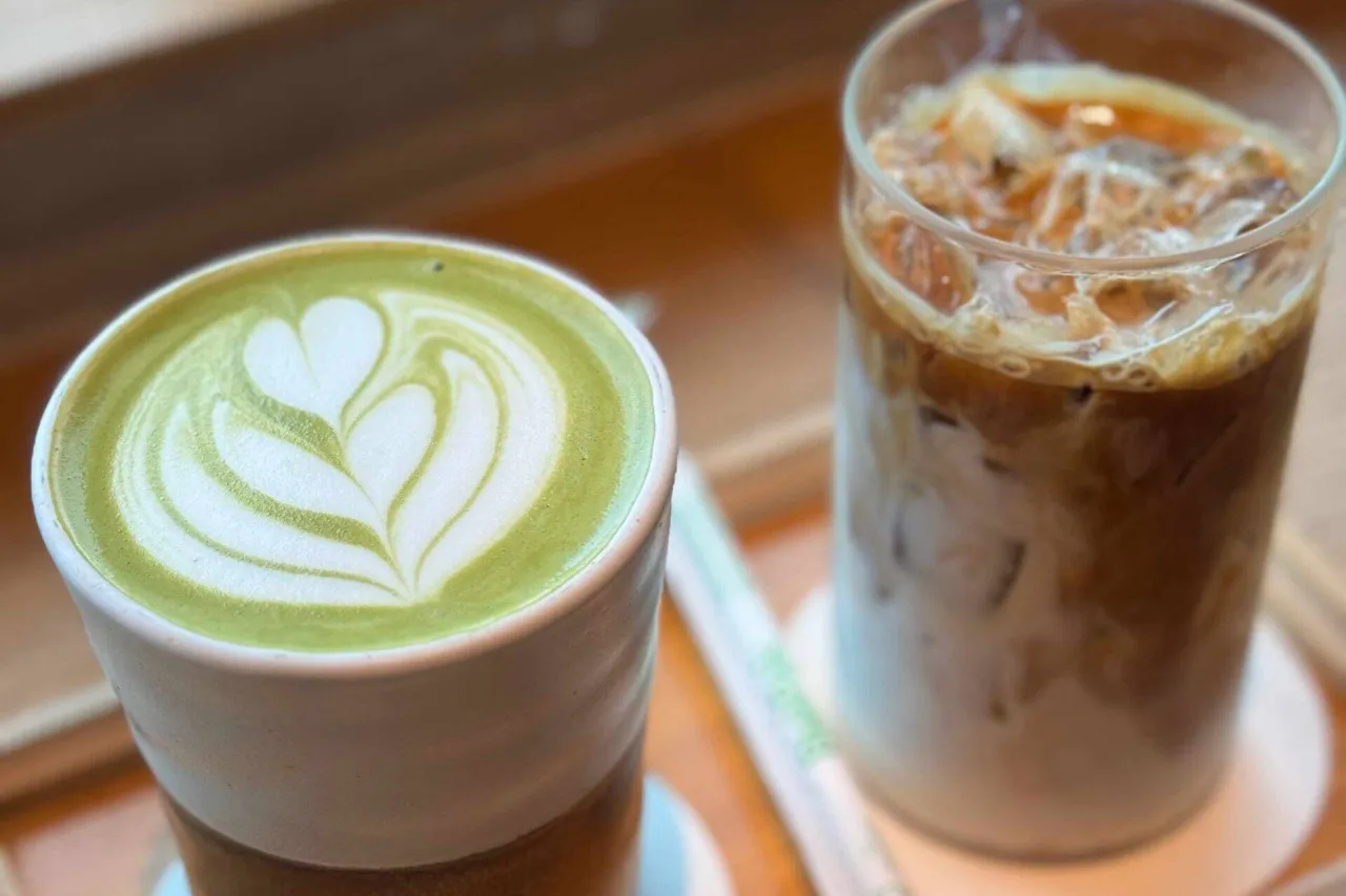 Smak matcha latte umami