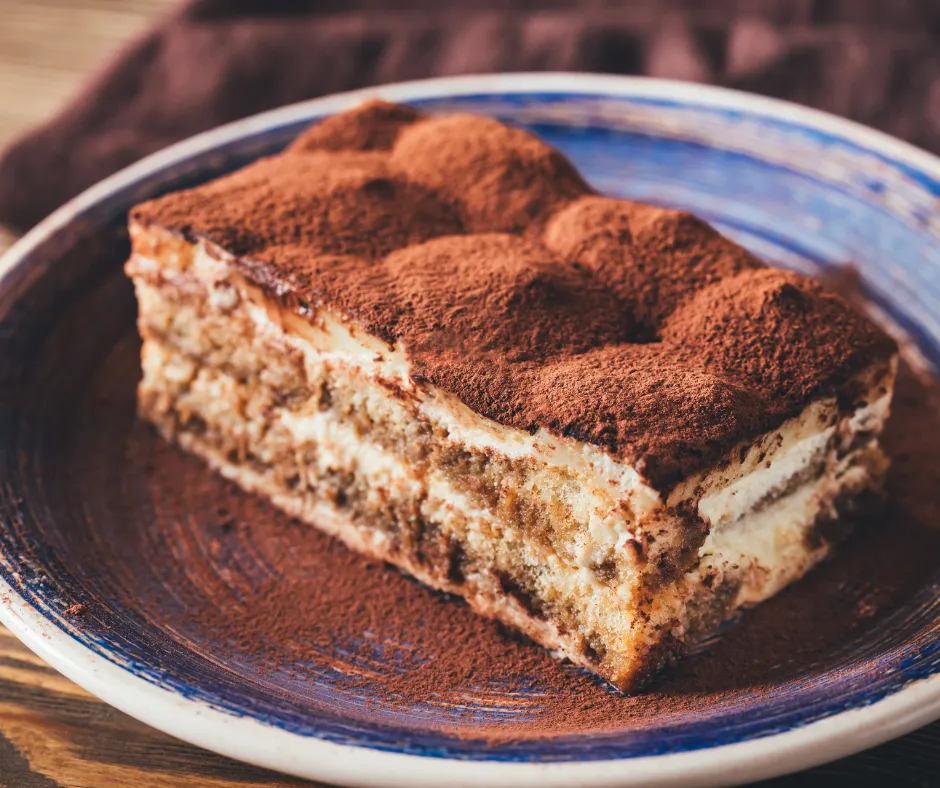 tiramisu serwowanie