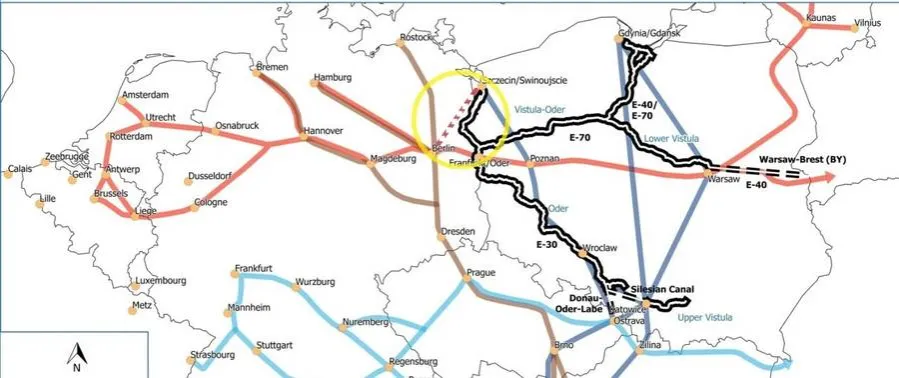 mapa trasy szczecin berlin