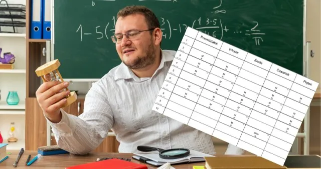 Nauczycielka planująca lekcje