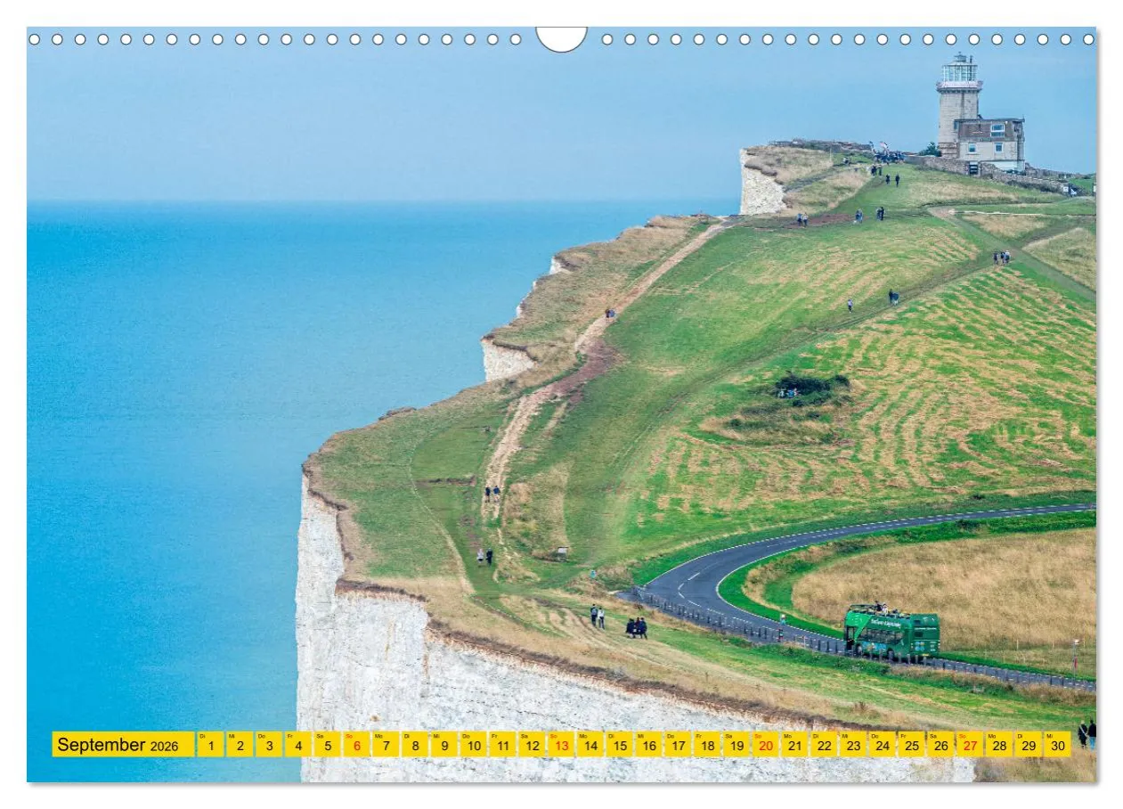 Luftaufnahme Seven Sisters Kreidefelsen East Sussex