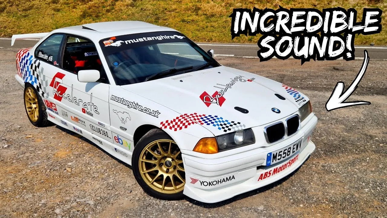 BMW E36 z agresywnym spoilerem drift DTM