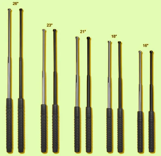 pałka teleskopowa hartowana vs niehartowana przekrój