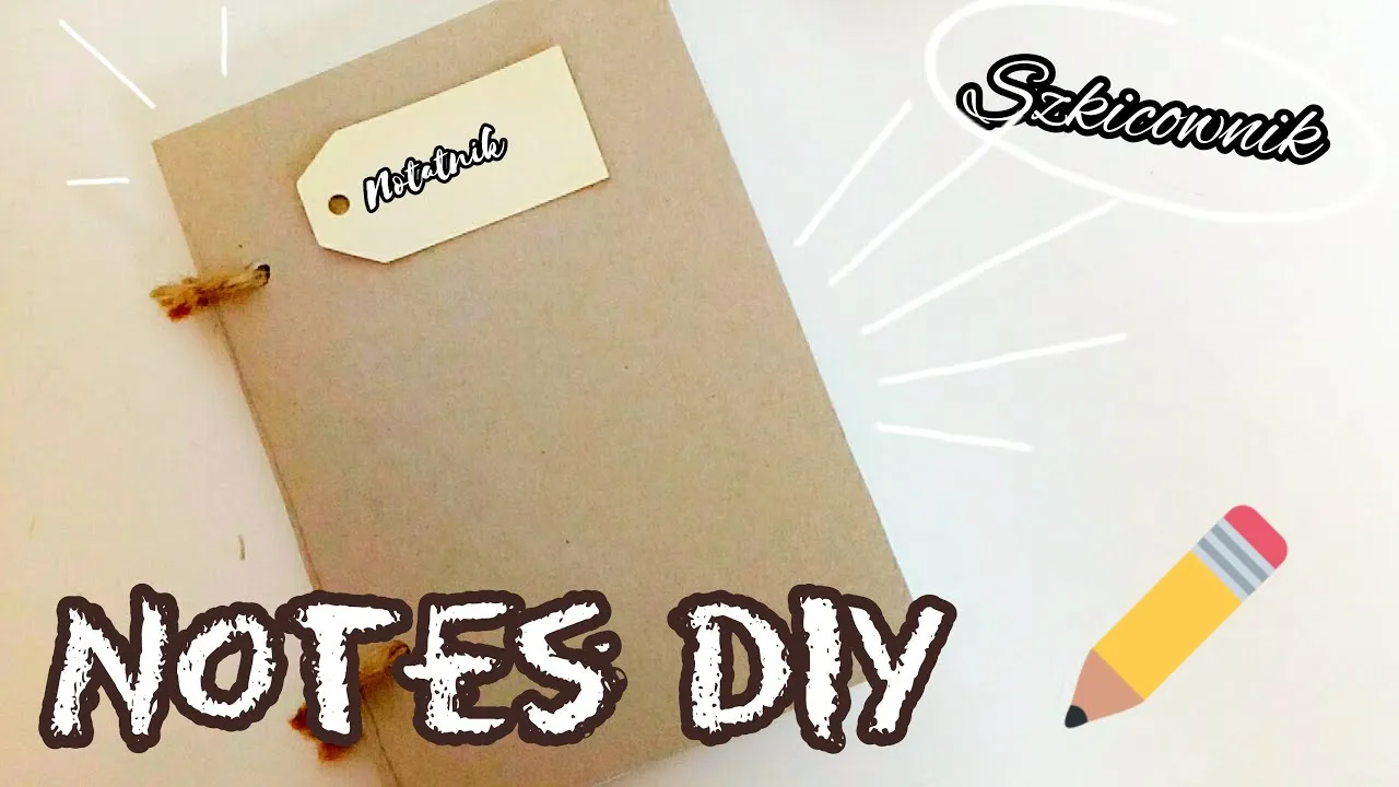 DIY mały notatnik ze starych zeszytów